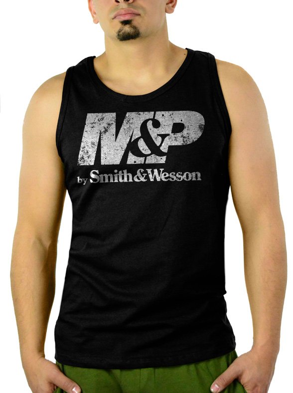 M&P by Smith & Wesson Men Black Tank Top Sleeveless
