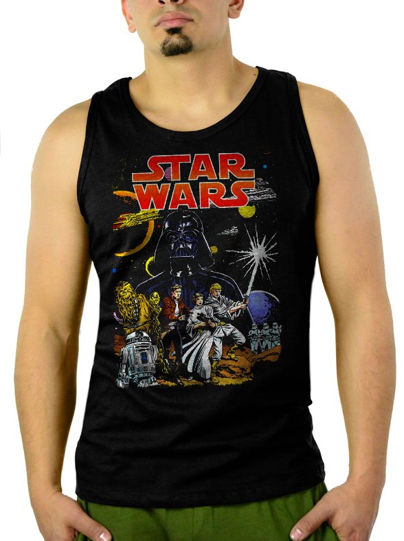 Star Wars Full Force Men Black Tank Top Sleeveless