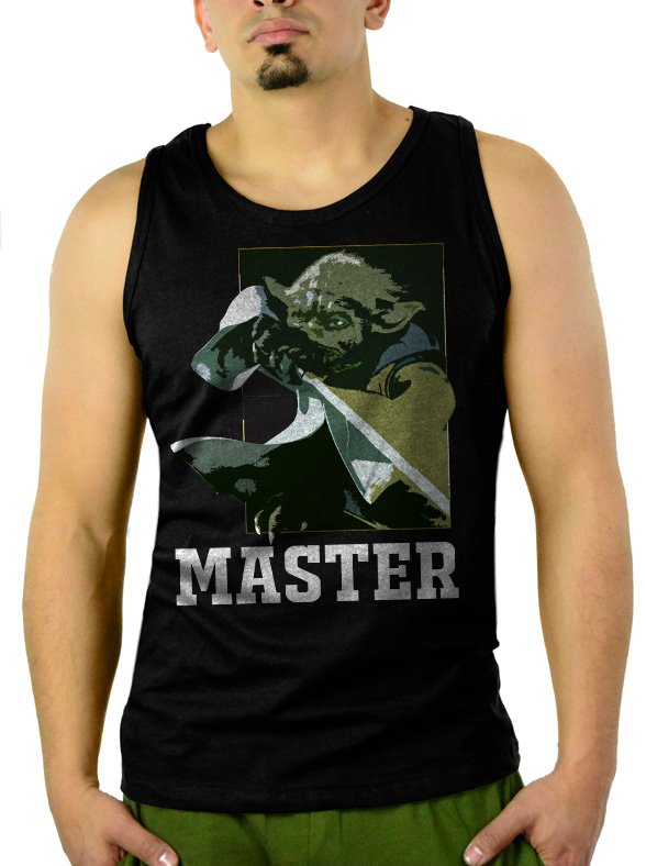 Star Wars Master Force Men Black Tank Top Sleeveless