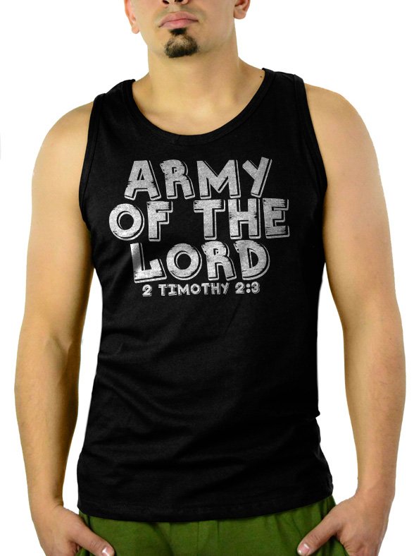 Army Of The Lord Men Black Tank Top Sleeveless