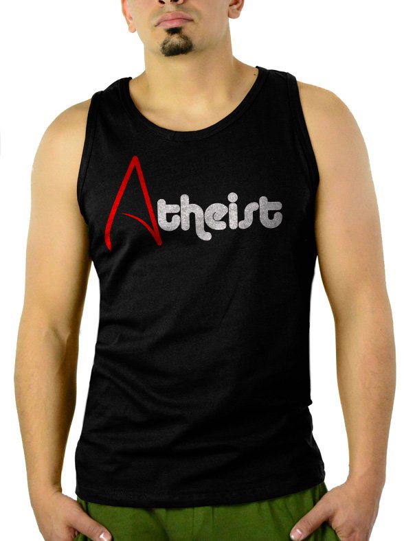 Atheist Religion Evolution Agnostic Atheism Men Black Tank Top Sleeveless