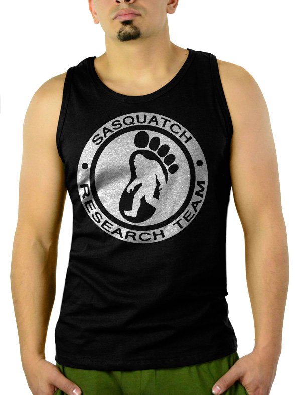 SASQUATCH RESEARCH TEAM Men Black Tank Top Sleeveless