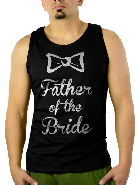 The father of the Bride Men Black Tank Top Sleeveless