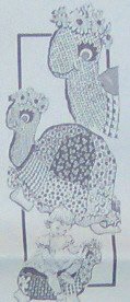 TURTLE HASSOCK and PAJAMA BAG - Vintage Pattern