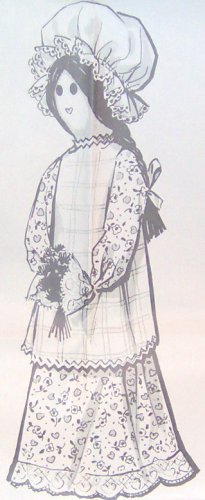 Decorative - COLONIAL DOLL - Vintage Pattern