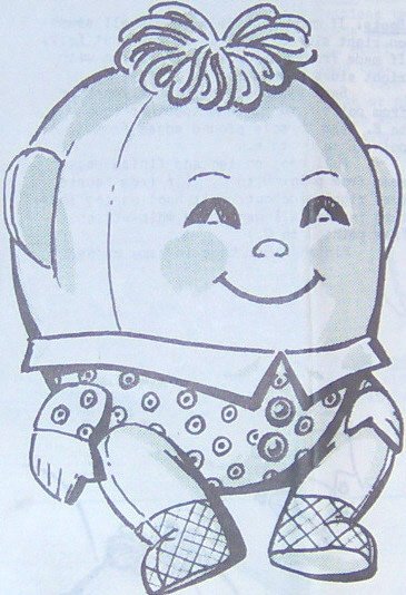 HUMPTY DUMPTY - Stuffed Doll or Toy Vintage Pattern