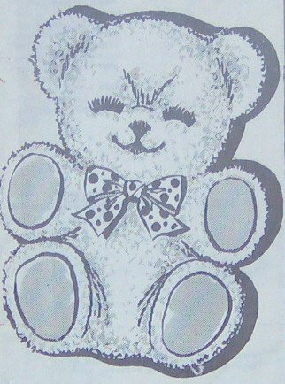 TEDDY BEAR Pillow or Toy Vintage Pattern