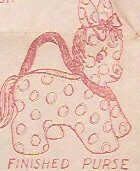 Vintage - DONKEY PURSE - Redline Pattern