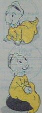 Vintage SWEE' PEA Stuffed Doll With Pajama Pillow Pattern - 12 inches tall