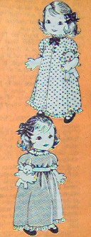 Vintage GIRL WITH BEAR Doll Pattern - 22 inches tall