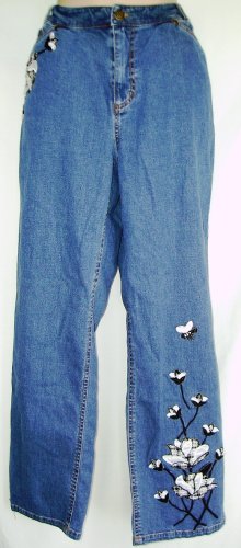 Bleu Jeans Tweed Applique Jeans Size 12