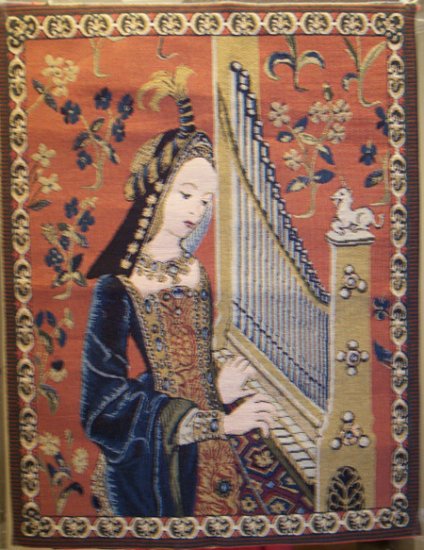 BELGIAN TAPESTRY, Lady & Organ, TAP2