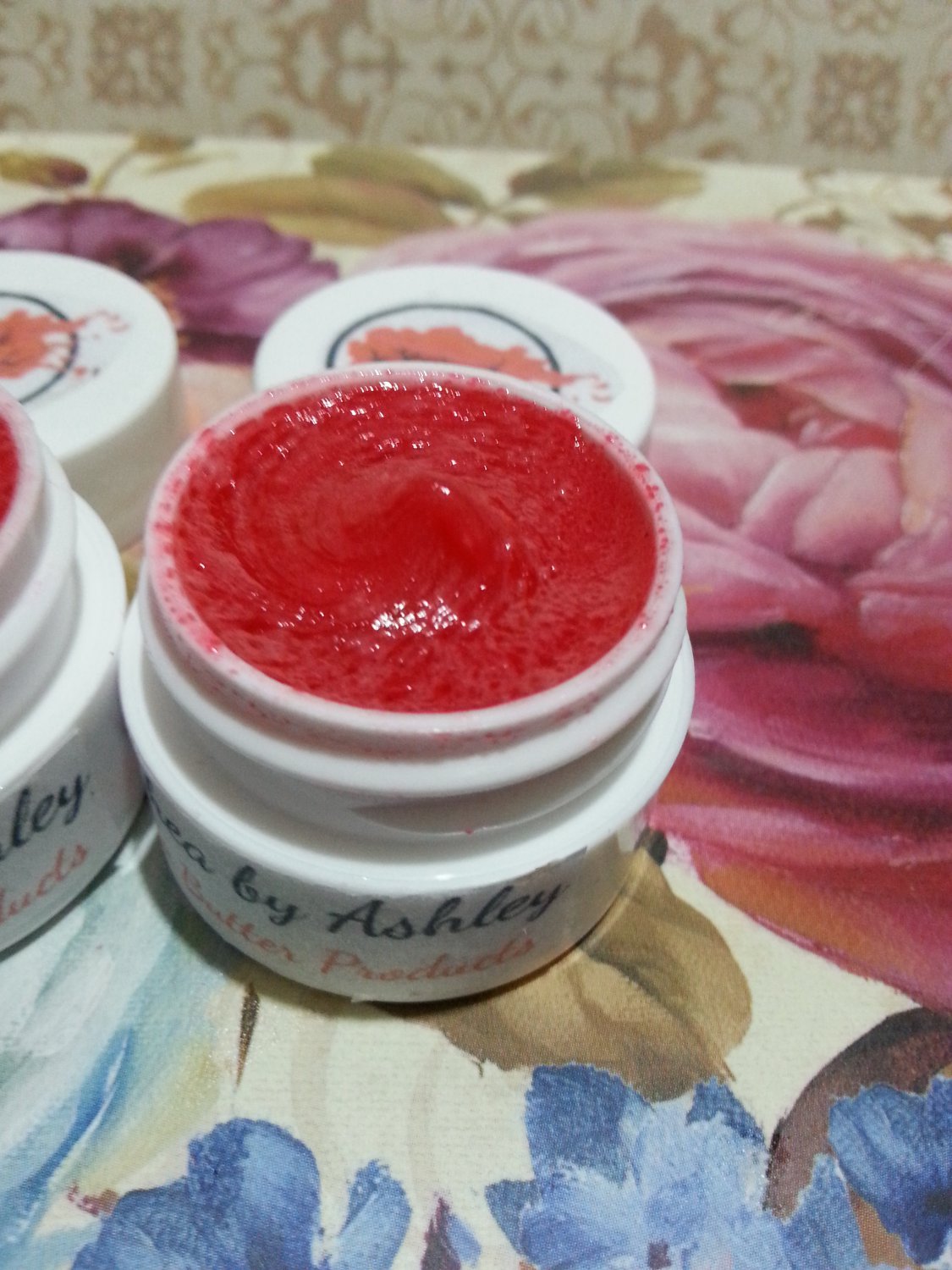 Cherry Flavored Shea Butter Lip Balm || Organic Lip Care || Moisturizing Lip Balm || All Natural