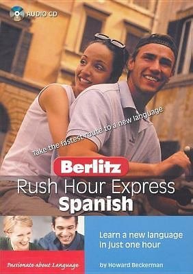 BERLITZ RUSH HOUR EXPRESS Spanish (2004, CD) LEARN A NEW LANGUAGE IN AN HOUR