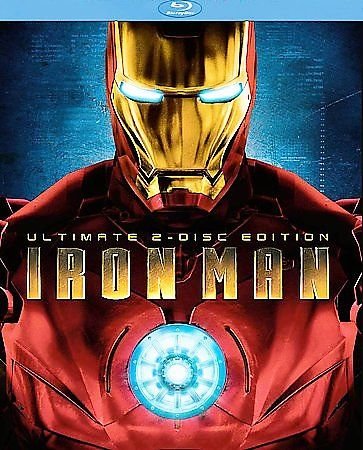 Iron Man (Blu-ray Disc, 2008, 2-Disc Set, Ultimate Edition) ROBERT DOWNEY JR