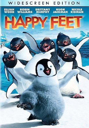 Happy Feet (DVD, 2007, Widescreen) W/ SLIP COVER