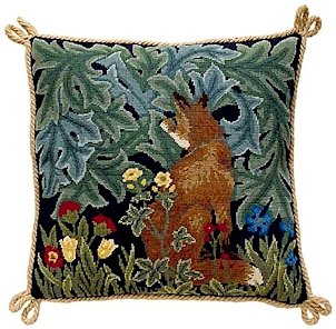 FOX Needlepoint KIT Beth Russell William Morris
