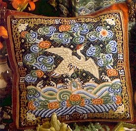 Chinese Crane Needlepoint Kit by Glorafilia (gl5056)