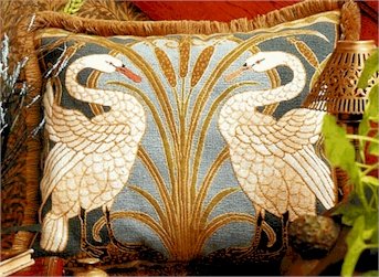 Swans Cushion Needlepoint Kit by Glorafilia (gl4174a)