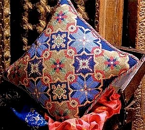 Moorish Tiles Cushion Needlepoint Kit by Glorafilia (gl4049)