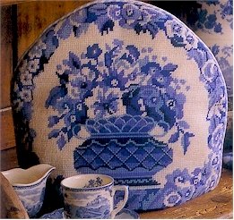 Blue & White Teacosy Needlepoint Kit by Glorafilia (gl528)