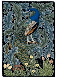 PEACOCK Needlepoint KIT Beth Russell William Morris