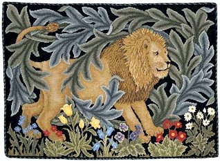 LION Needlepoint KIT Beth Russell William Morris