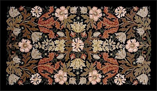 COMPTON RUG Needlepoint CANVAS Beth Russell William Morris