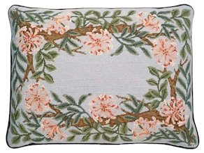 HONEYSUCKLE Border Grey background Needlepoint CANVAS Beth Russell William Morris