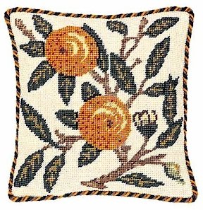 ORANGE - FRUIT Needlepoint CANVAS Beth Russell William Morris