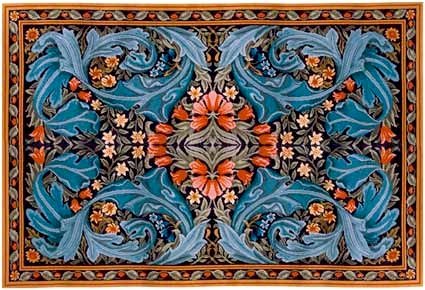 WILLIAM MORRIS PANEL RUG Needlepoint CANVAS Beth Russell