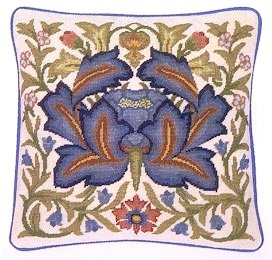 ARTICHOKE 3 Cushion Needlepoint CANVAS Beth Russell William Morris