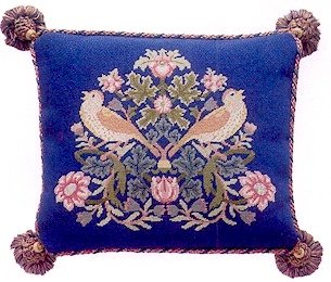 STRAWBERRY THIEF 4 Cushion Needlepoint KIT Beth Russell William Morris
