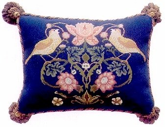 STRAWBERRY THIEF 1 Cushion Needlepoint KIT Beth Russell William Morris