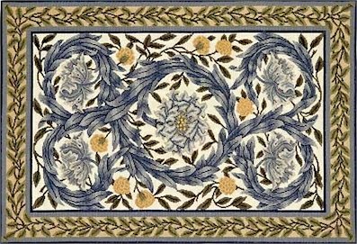 AFRICAN MARIGOLD RUG Needlepoint KIT Beth Russell William Morris