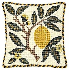 LEMON - FRUIT Needlepoint KIT Beth Russell William Morris
