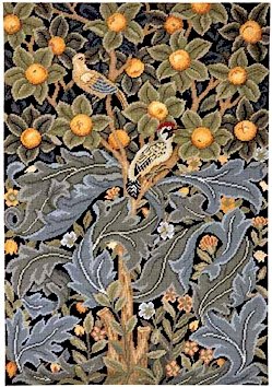 WOODPECKER Needlepoint KIT Beth Russell William Morris