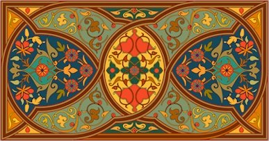 Arabesque Needlepoint Rug Canvas (ar19-054r)
