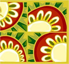 Collage Sunflowers Needlepoint Canvas (ab1-21)