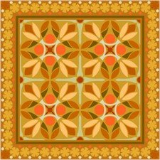 American Quilt Cushion Needlepoint Canvas (ar18-020c)