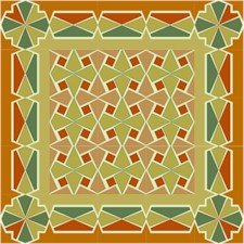 American Quilt Cushion Needlepoint Canvas (ar18-018c)