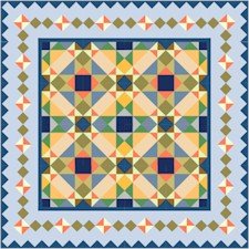 American Quilt Cushion Needlepoint Canvas (ar18-030c)