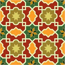 Arabesque Pattern Small Needlepoint Canvas Lena Lawson (ar18-007csm)