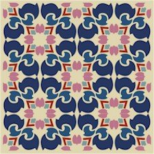 Quilt Pattern Needlepoint Canvas Lena Lawson (ar18-067c)