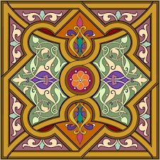 Arabesque Cushion Needlepoint Canvas Lena Lawson (ar19-053clgsq)