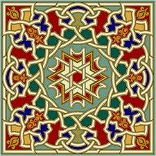 Arabesque Cushion Needlepoint Canvas Lena Lawson (ar19-063c)
