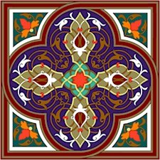 Arabesque Cushion Needlepoint Canvas Lena Lawson (ar19-045c)
