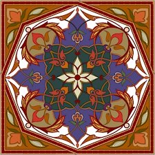 Arabesque Cushion Needlepoint Canvas Lena Lawson (ar19-046c)