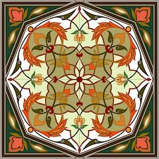 Arabesque Cushion Needlepoint Canvas Lena Lawson (ar19-050c)