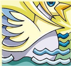 Abstract Funky Duck Needlepoint Canvas (ab1-27)
